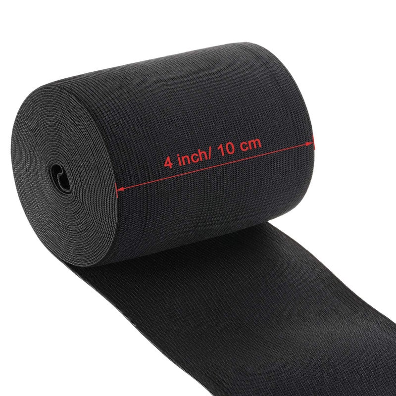 EBOOT 1 Pcs Elastic Spool (4 Inch X 5 Yard,Black) - Image 4